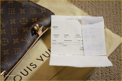 louis vuitton online order receipt